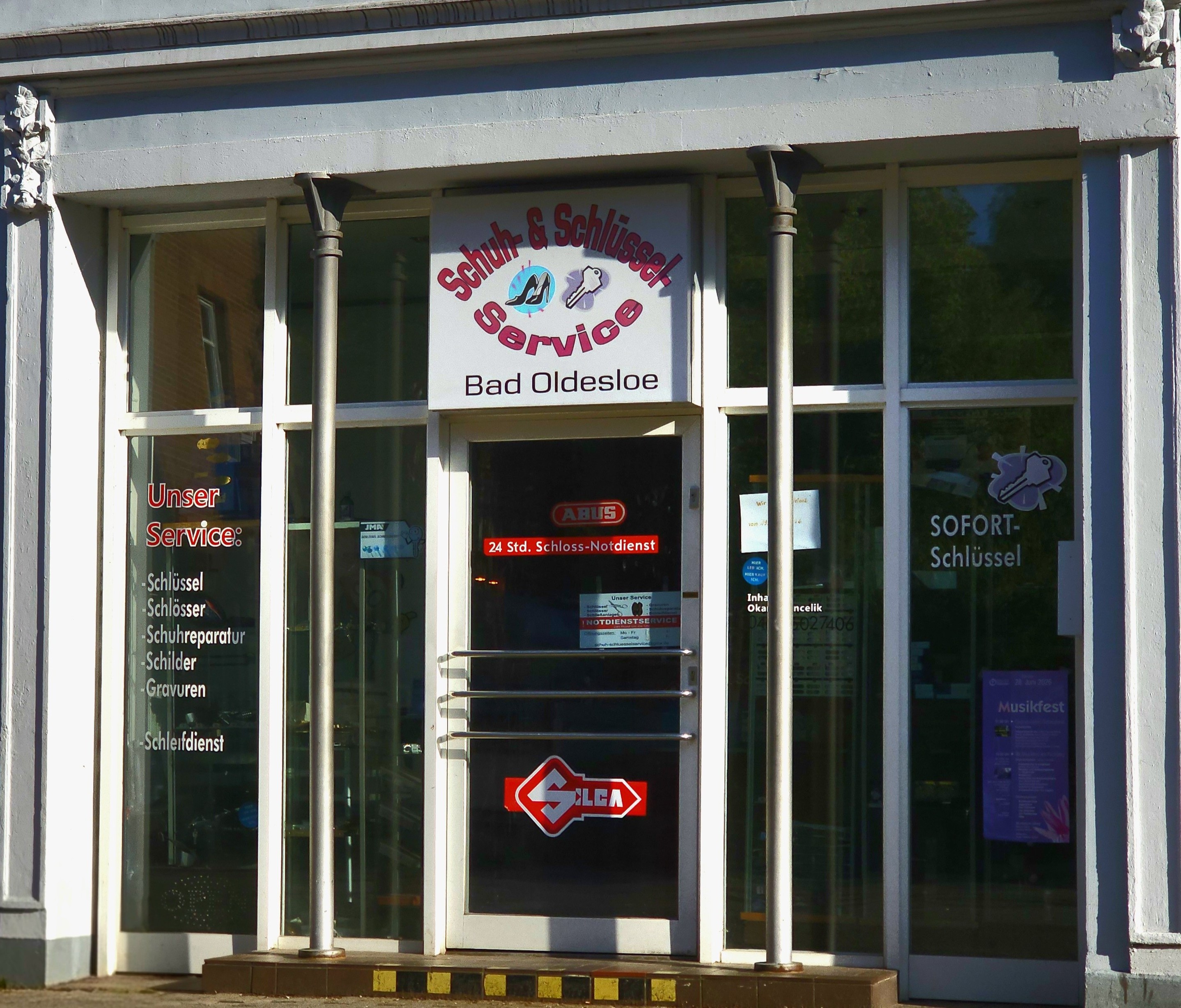 Ladenfront Schuh- & Schlüsselservice Bad Oldesloe, Hagenstraße 31