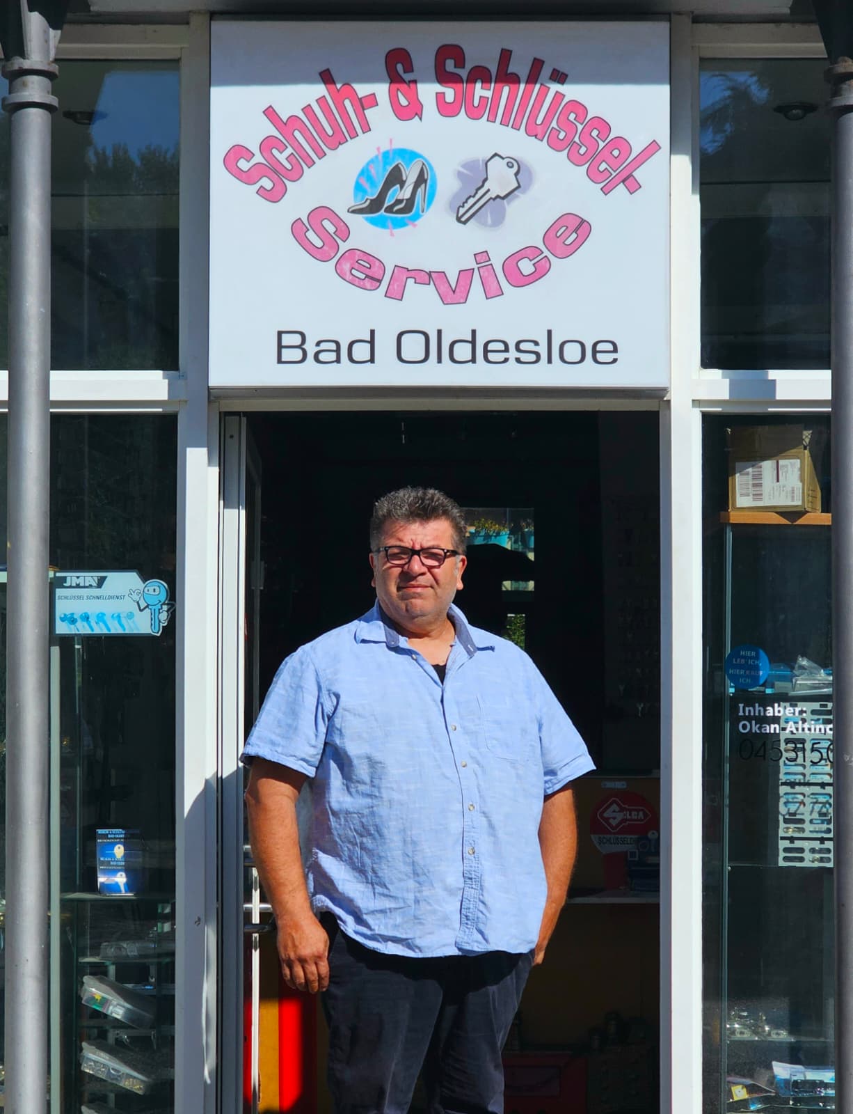 Okan Altincelik, Inhaber des Schuh- & Schlüsselservice Bad Oldesloe